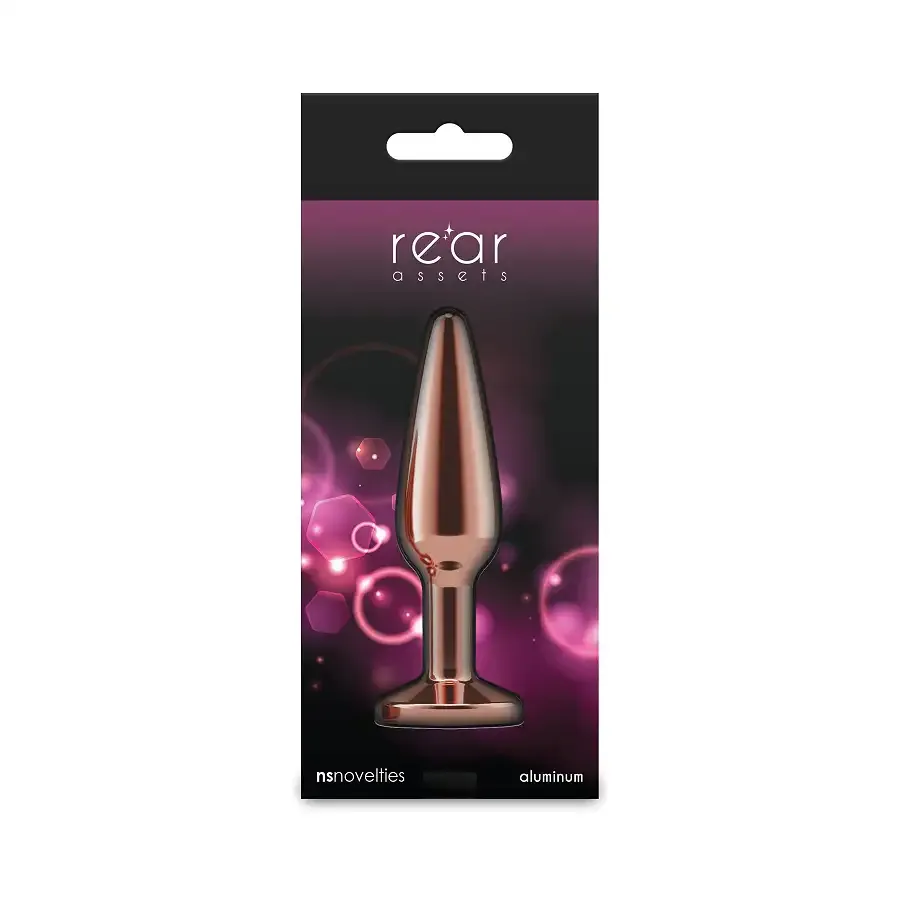 Анальна пробка NS Novelties Rear Assets - Tapered - Medium - Rose Gold - Pink Львів - фото 4