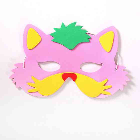 Дитяча маска Кіт карнавальна one size різнобарвний Київ