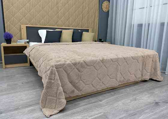 Плед-покривало Ромб 200х230 см (+-5см) Бежевий (87-254) Київ