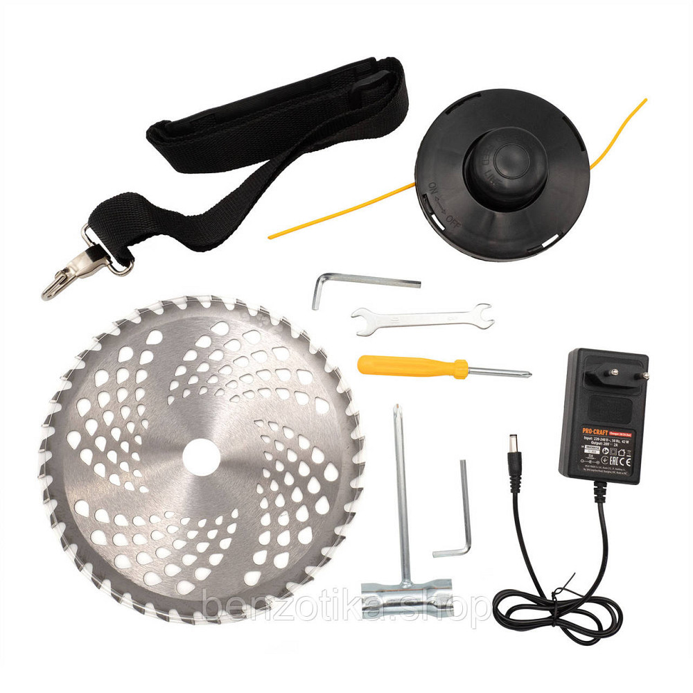 Акумуляторний триммер Procraft Ata40/2 (2 Акб та ЗП) велосипедна ручка Київ - фото 10