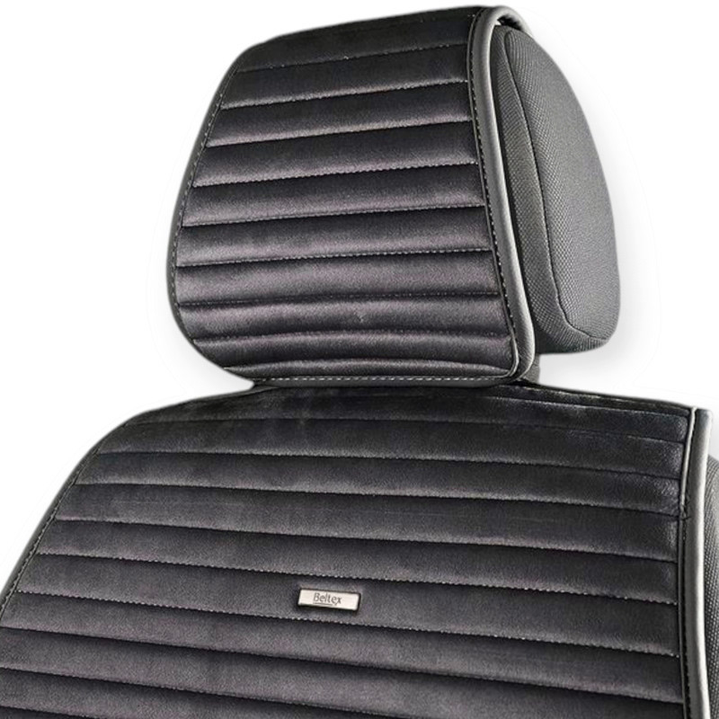 Накидки сидіння barcelona (передні) смуга чорні Мукачево - фото 3