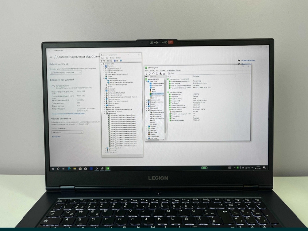 Legion 5 17.3 Ryzen7 5800H RTX 3070 8Cb 140W 144Hz 16GB CCD 1 Tb стані. Харків - фото 8