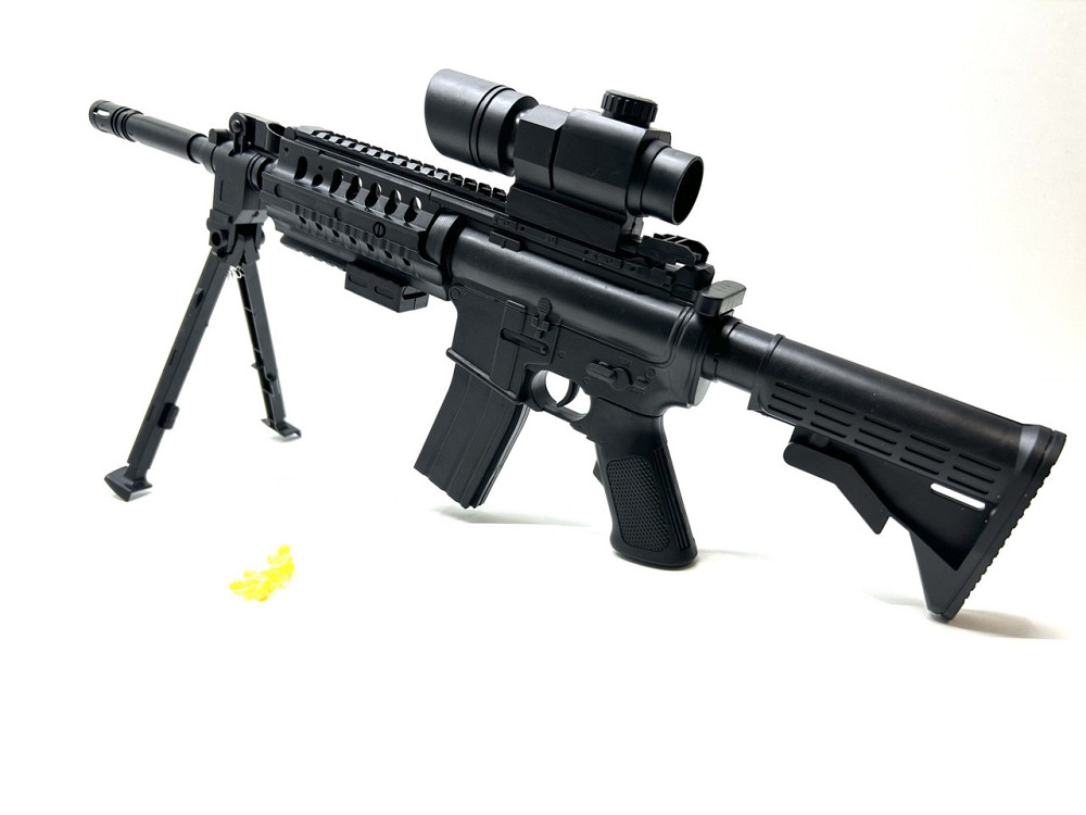 Автомат із кульками лазер ліхтарик батарейки Чорний (0902C) Чернігів - фото 1