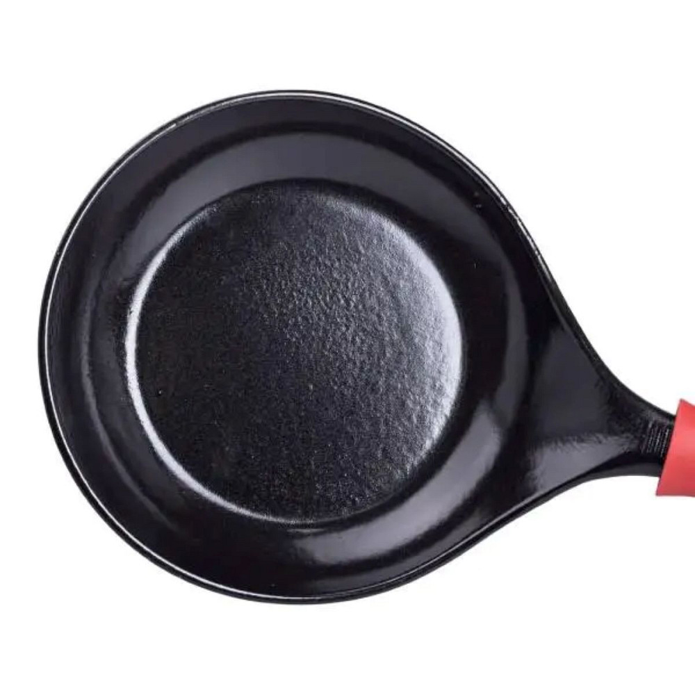 Чавунна сковорода з силіконовою ручкою Ø21 см для електричної та газової плити 0,5 л HP-1-12 Коломия - фото 3