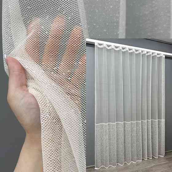 Тюль VR-Textil 1674т Жаккард Белый 300х270 см (42-0694) Киев