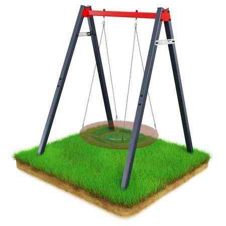 Каркас для гойдалки K-SPORT КSОZ016, 164 х 140 х 206 см - червоно-сірий Київ