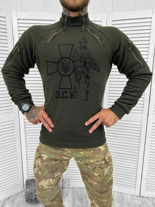 Тактическая флиска солдат крест олива Одесса - изображение 9