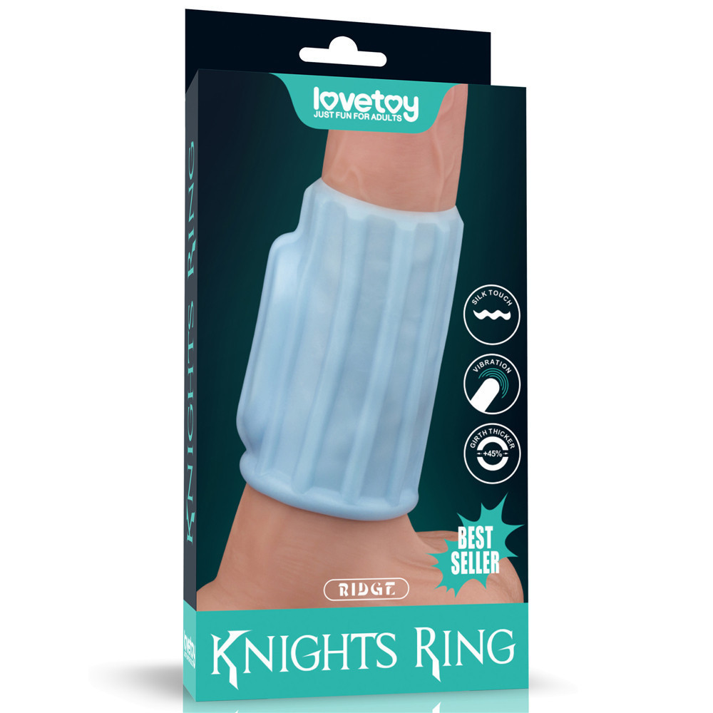 Насадка на член - Vibrating Ridge Knights Ring Blue Sex Aura Киев - изображение 1