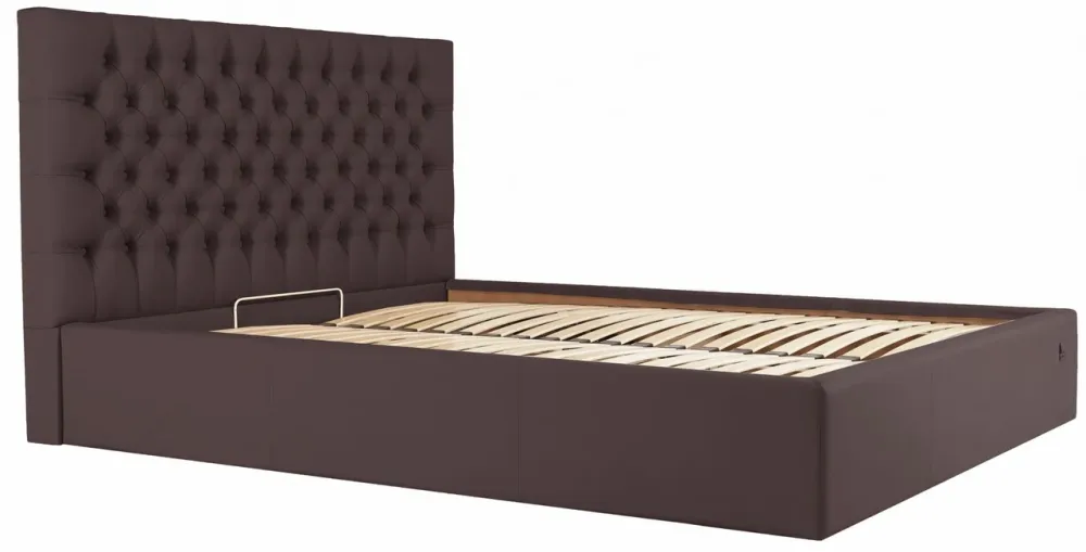 Кровать Cambridge Comfort 140 х 190 см Fly 2231 С подъемным механизмом и нишей для белья Темно-коричневый Киев - изображение 3