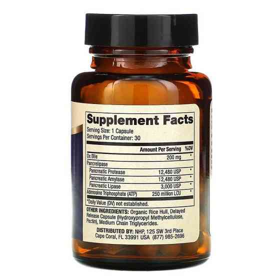 Ферменты для пищеварения Dr. Mercola Gallbladder Enzymes 30 капс Киев