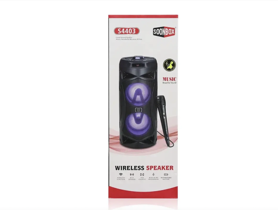 Колонка музична портативна Bluetooth з мікрофоном S4403 ART- 8894 (12шт/ ящ) Київ