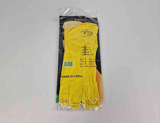 Рукавиці господарські гумові латексні "LATEX GLOVES" (розмір XL) (1 пачка) Харків