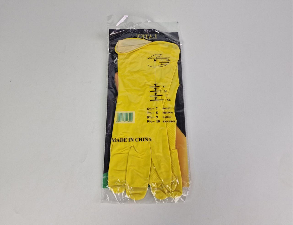 Рукавиці господарські гумові латексні "LATEX GLOVES" (розмір XL) (1 пачка) Харків - фото 2