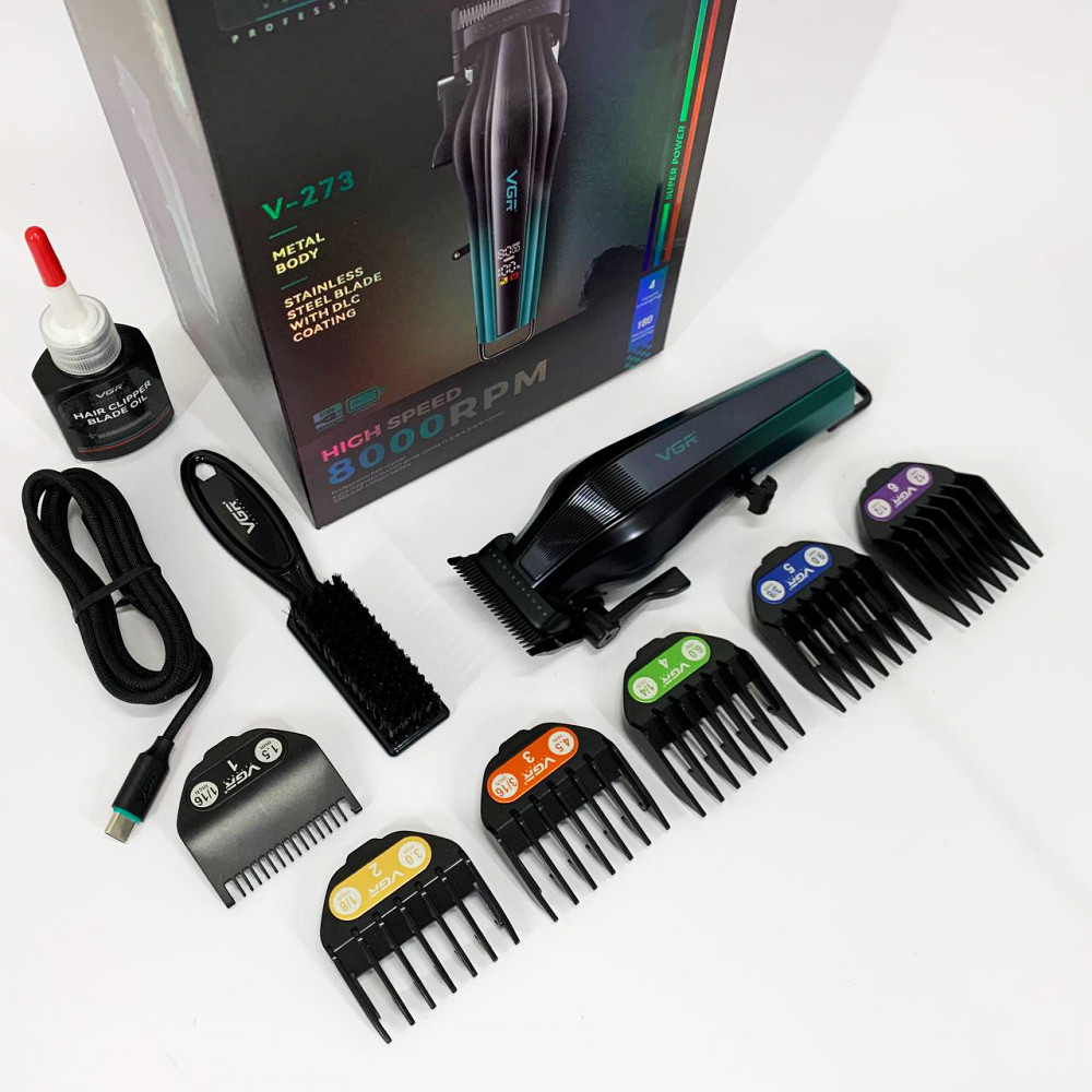 Машина для стрижки в домашніх умовах, Тример з насадками різної довжини, Чоловічий тример для окантовки HG-81 Львів - фото 6