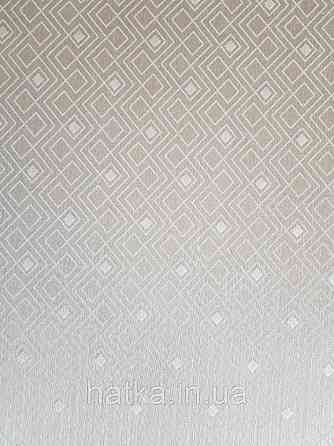 Текстильні шпалери на флізеліновій основі Cador Rasch Textil 086583 бежеві молочні ромби геометрія абстракція Київ