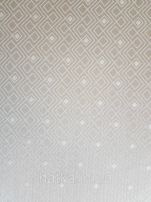 Текстильні шпалери на флізеліновій основі Cador Rasch Textil 086583 бежеві молочні ромби геометрія абстракція Київ - фото 1