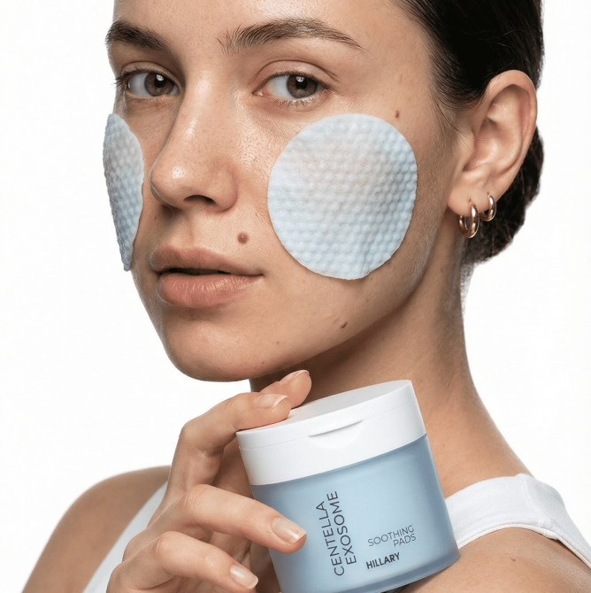Успокаивающие тонер-педы с экзосомами центеллы Centella Exosome Soothing Pads Hillary 60 шт Киев - изображение 7