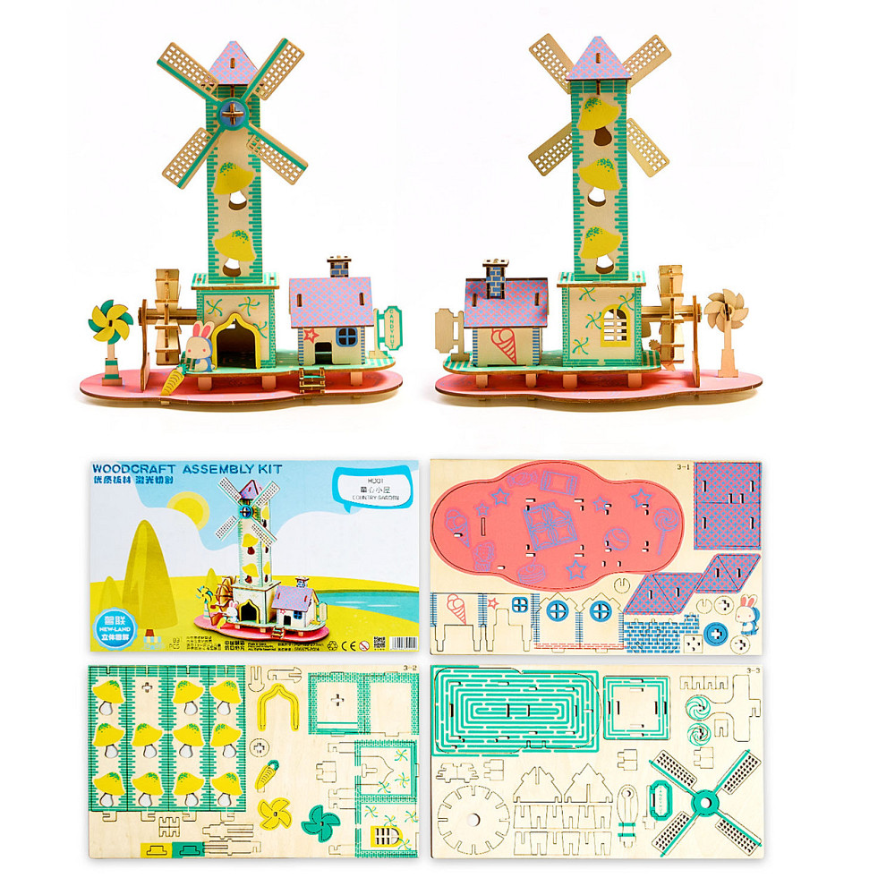 Дерев'яні 3D пазли . Тривимірний конструктор-головоломка 25.2 см * 13 см * 27.7 см Кам'янець-Подільський - фото 5