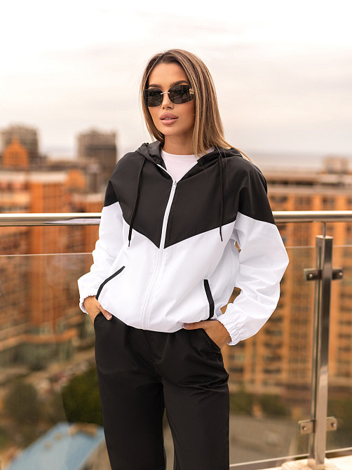 Стильний жіночий костюм з плащівки "Wolf"| Батал Київ - фото 2