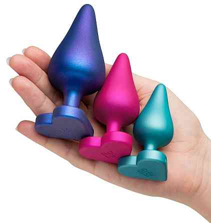 Набор из 3 анальных пробок ROMP Luster разноцветные Sex Aura Киев