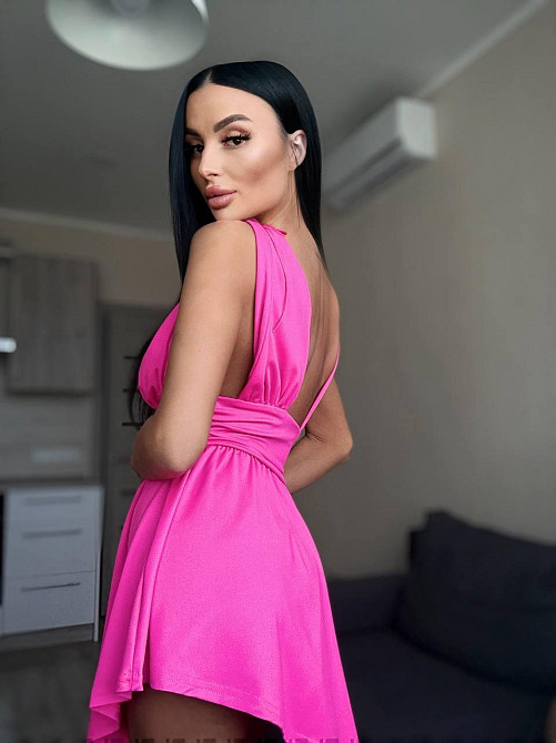 Женское летнее мини платье-комбинезон из микродайвинга 46/48, Малиновый Одесса - изображение 4