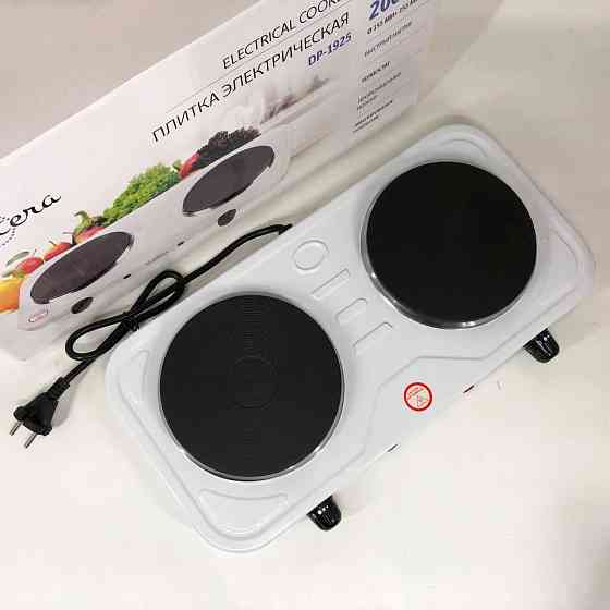 Електроплита маленька Suntera DP-1925 2000 Вт, Кухонна плита для маленької кухні, Комфорка електрична YE-53 Івано-Франківськ