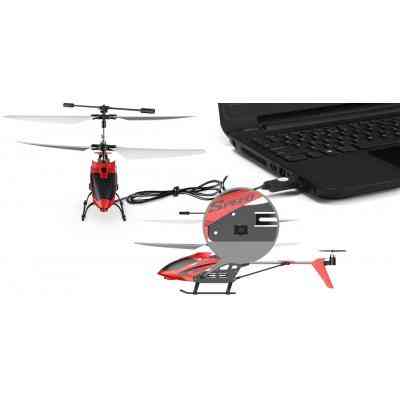 Радиоуправляемая игрушка Syma Вертолёт 2.4 ГГц 23 см со светом, барометром (S5H_red) Винница