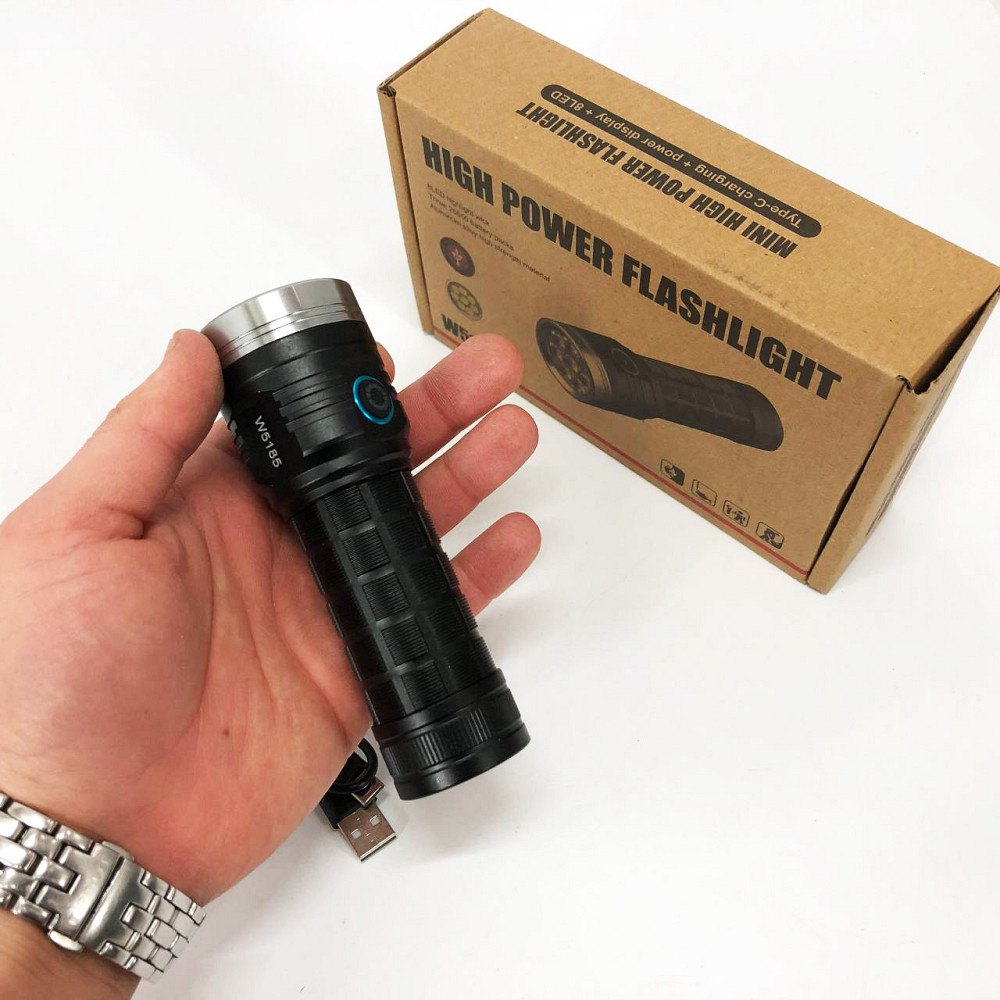 Карманный мини фонарь PLD W5185-8XHP360, Фонарь противоударный водонепроницаемый водозащищенный YQ-13 Львов - изображение 9