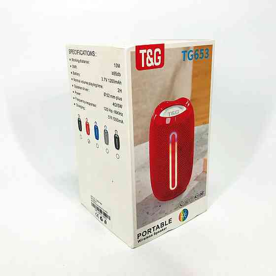 Портативная блютус колонка TG653, Bluetooth колонка с хорошей батареей Хорошая для музыки SF-18 Львов