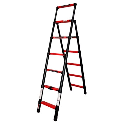 Драбина GTM cтрем'янка телескопічна 6сх., 2м (KME5067B) Вінниця - фото 1