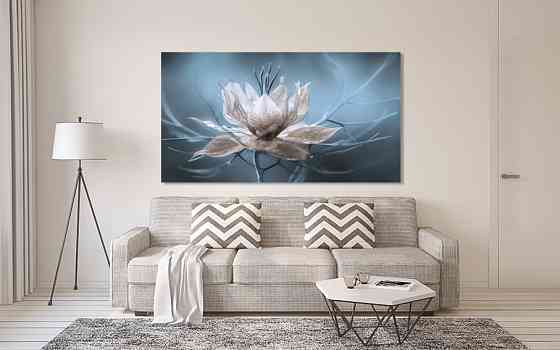 Картина полотно у вітальню / спальню   Квітка  MLP_273 ( 60х30см ) 80х160см Київ