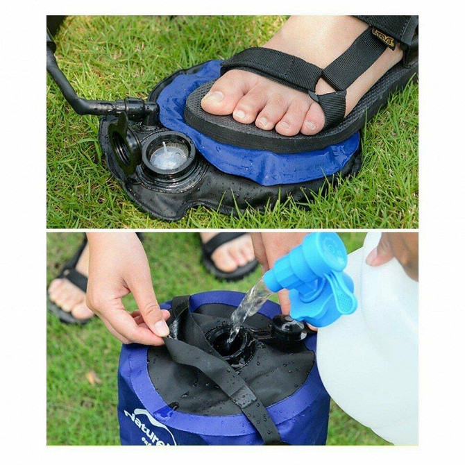 Кемпинговый душ Naturehike NH17L101-D (11л) Голубой Винница - изображение 6