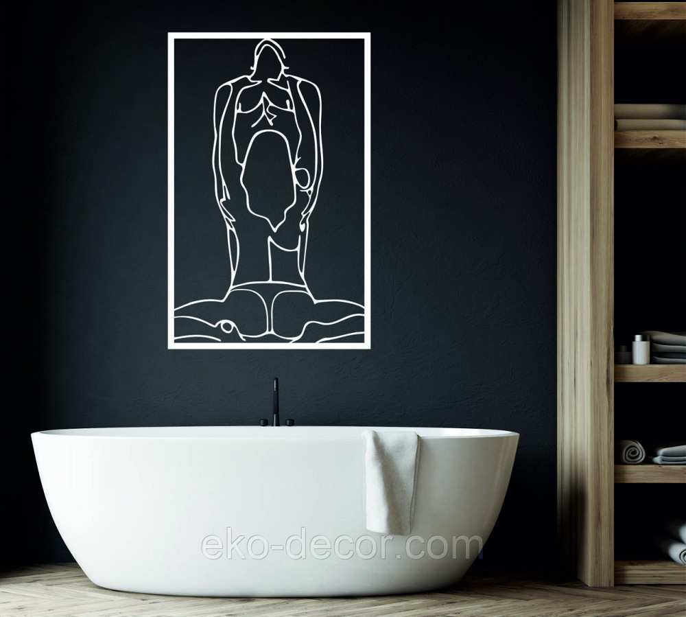 Декоративне настінне Панно «По дорослому 18+», Декор на стіну 90*57 см, Білий Київ - фото 2