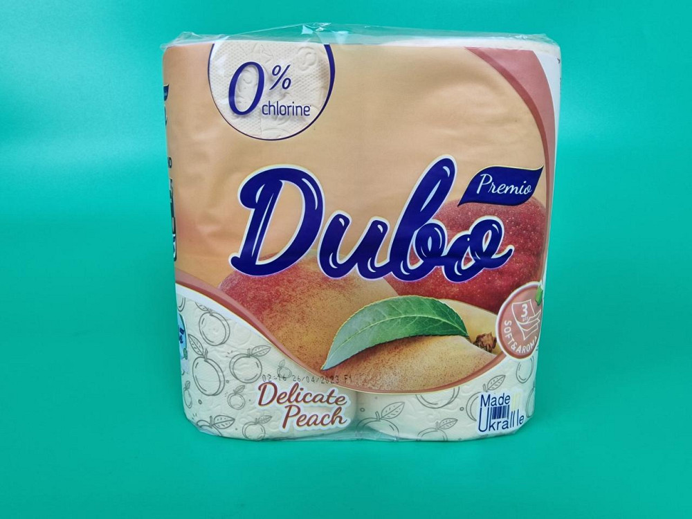 Туалетная бумага(3слоя)  белая с ароматом (а4) Диво Premio Aroma ПЕРСИК (1 пачка) Харьков - изображение 1