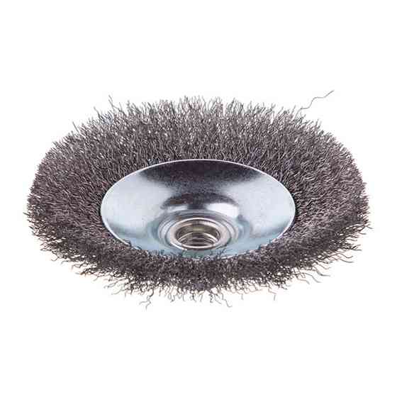 Щітка конусна, 115 мм, M14, кручений дріт, для КШМ, 12500 об/хв INTERTOOL BT-5115 Київ