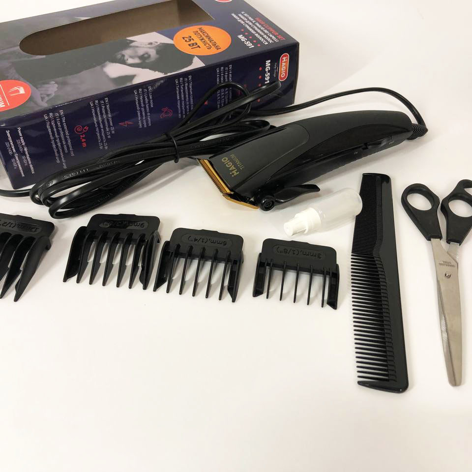 Професійний тример з набором насадок MAGIO, Професійний тример з насадками, Надійна машинка для стрижки QM-12 Львів - фото 8