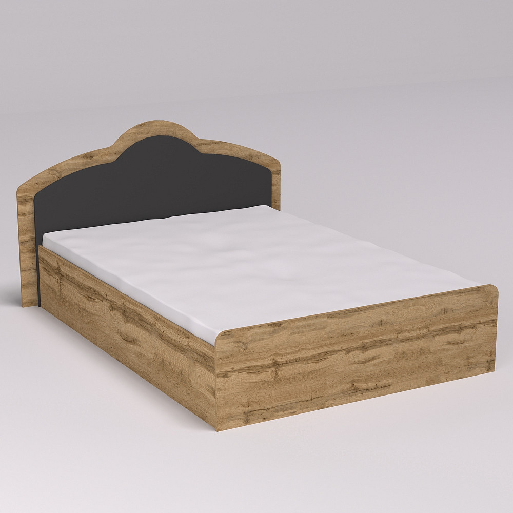 Ліжко Діана двоспальне, Дуб Аппалачі/Антрацит, 2048х1610х1030 Львів - фото 1