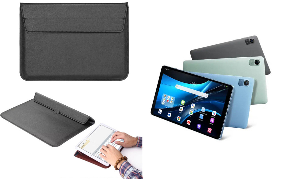 Чехол-конверт VitoCase для Blackview Oscal Pad 5, с функцией подставки для планшета Черный Киев - изображение 1