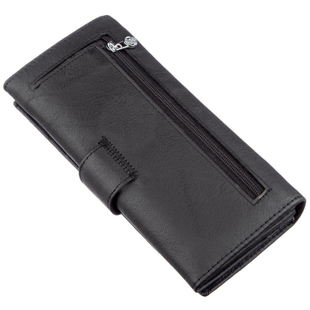 Жіночий гаманець з монетницьою на блискавки Boston 18849 Чорний Київ - фото 2