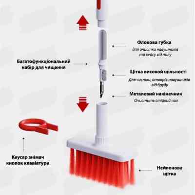 Универсальный чистящий набор XoKo Clean set 001 white (XK-CS001-WH) Винница