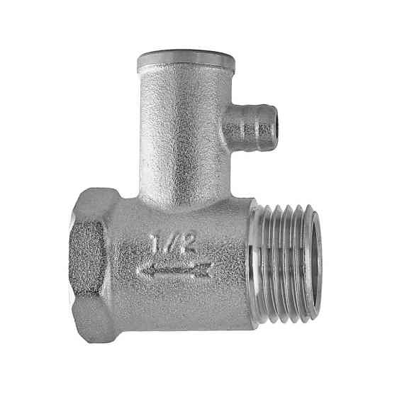 Клапан запобіжний для бойлера Nolf NF.3012 - 1/2" 6BAR нікельований (NF3249) Київ