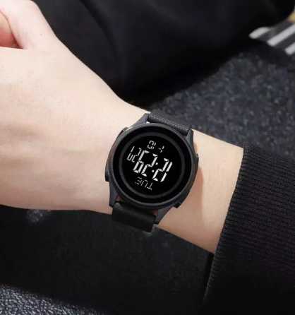 Чоловічий спортивний наручний годинник Skmei 1893 (Чорний з чорним циферблатом) Вінниця