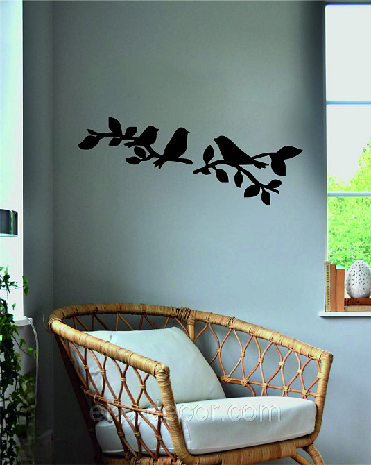 Декоративне настінне Панно  «Птахи» , Декор на стіну 110*43 см, Чорний Київ - фото 9