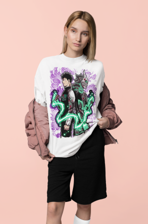 Футболка аниме Каиджу Но Хосхина Гифт оверсайз (S/M/L) Черний AnimeJ0707 Днепр