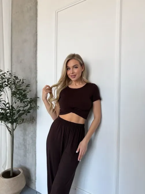 Ідеальний варіант на літо: легкий топ + вільні брюки палаццо Одеса - фото 7