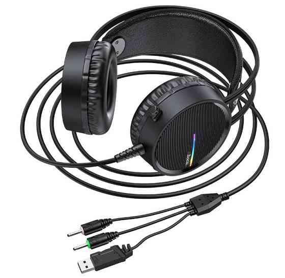 Навушники геймерські HOCO W100 Touring Gaming Hi-Res, чорні. Вінниця