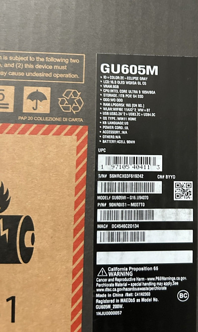 Ноутбук ASUS ROG Zephyrus G16 GU605MI Київ - фото 1