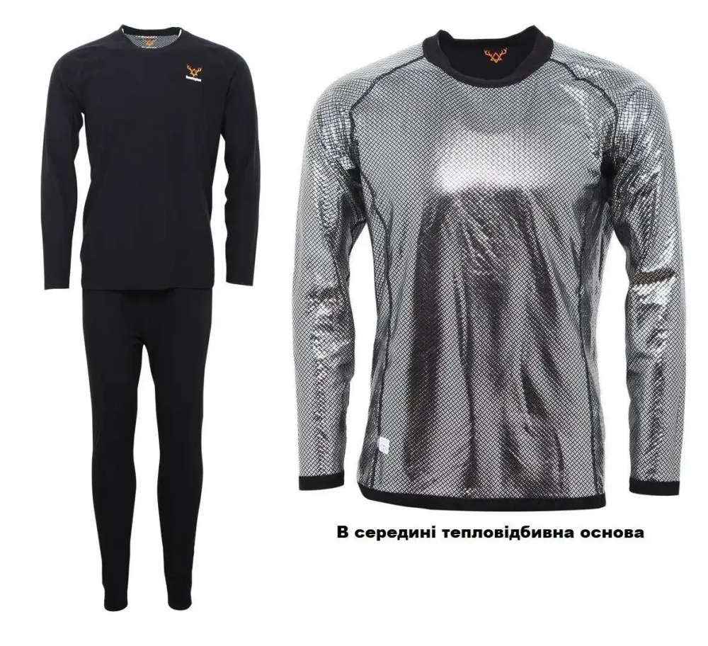 Комплект чоловічої термобілизни Remington Thermal Reflective (Чорний) XL Вінниця - фото 10