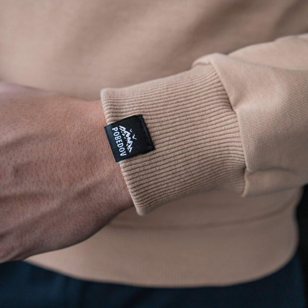 Свитшот мужской однотонный бежевый Pobedov 001 Киев - изображение 2