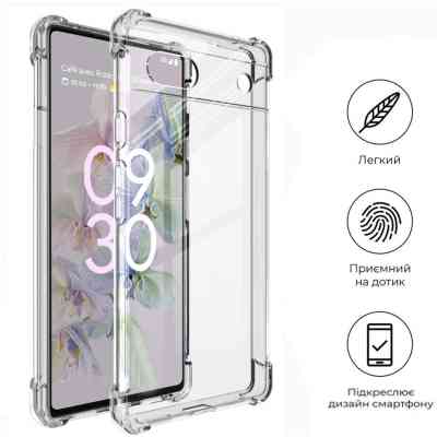 Чехол для мобильного телефона BeCover Anti-Shock Google Pixel 6A Clear (709336) Винница